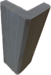 Baguette d'angle EXTERIEURE Nord Blanc - 55 x 55 mm x 3.25 ml - Traité CL3 Gris